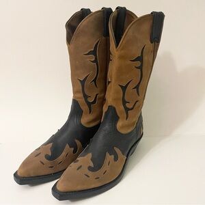 Boulet Womens Western Boots Size 8.5 Cowboy Boots 3E Wide